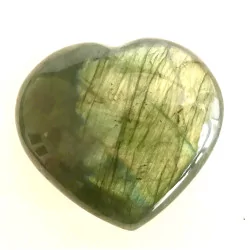 Cœur Labradorite 8 cm.