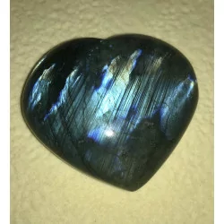 Cœur Labradorite 7,5 cm