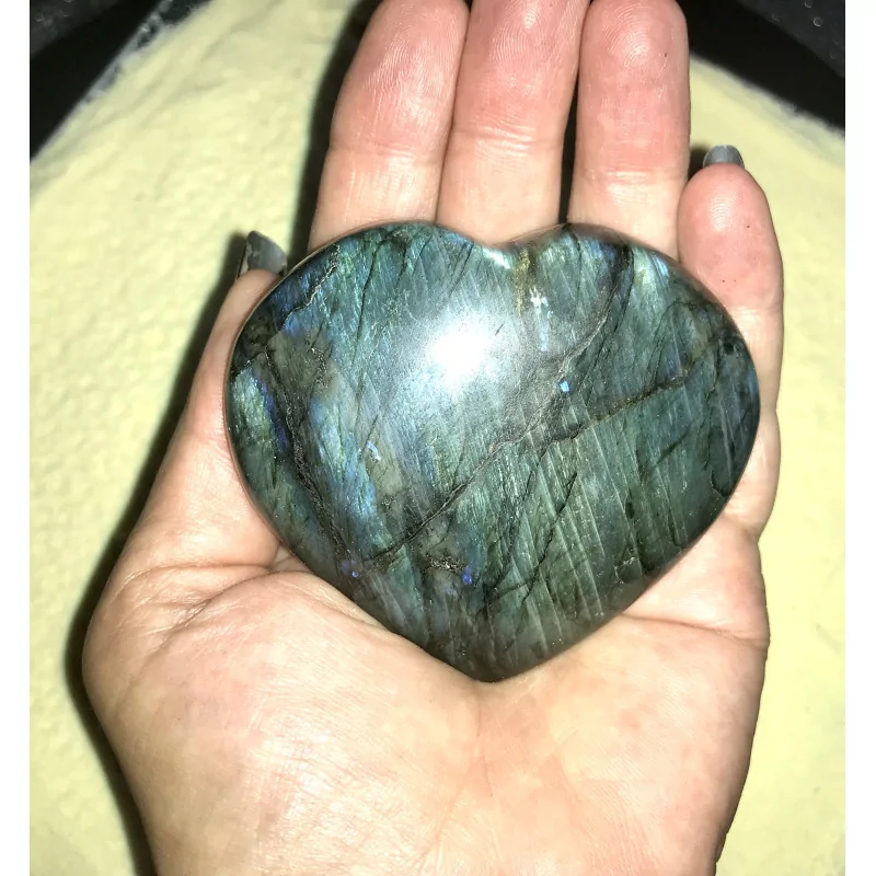 Cœur Labradorite 7 cm