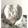 Angel portavelas con vela . 11,5 cm