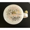 Tasse à thé infuseur en porcelaine, Mandala Blanc