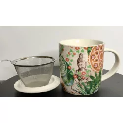 Tasse à thé infuser, Bouddha paradis, 400ml.