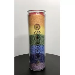 7 chakras candles with essential oils