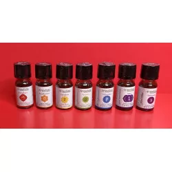 Coffret de mélanges d’huiles essentielles Chakras de 7 Aromafume.