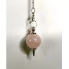 Pendule Quartz rose , 7 Chakras