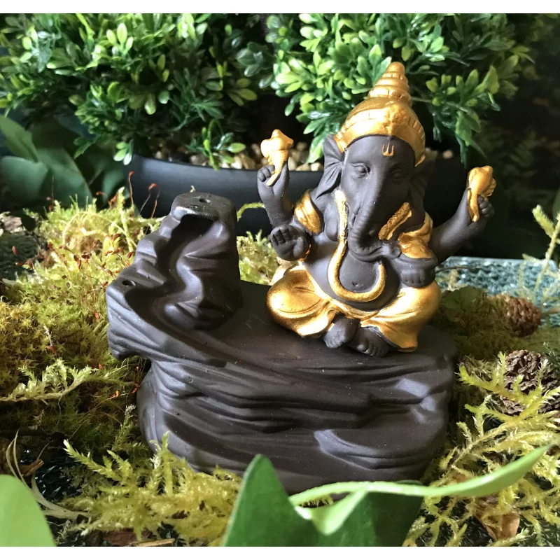 Ganesh backflow incense burner