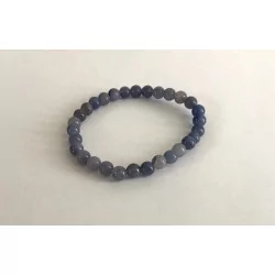 Bracelet Aventurine bleue 6 mm.