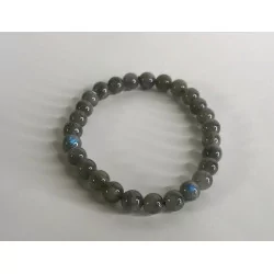 Bracelet Labradorite Grise. 8 mm.