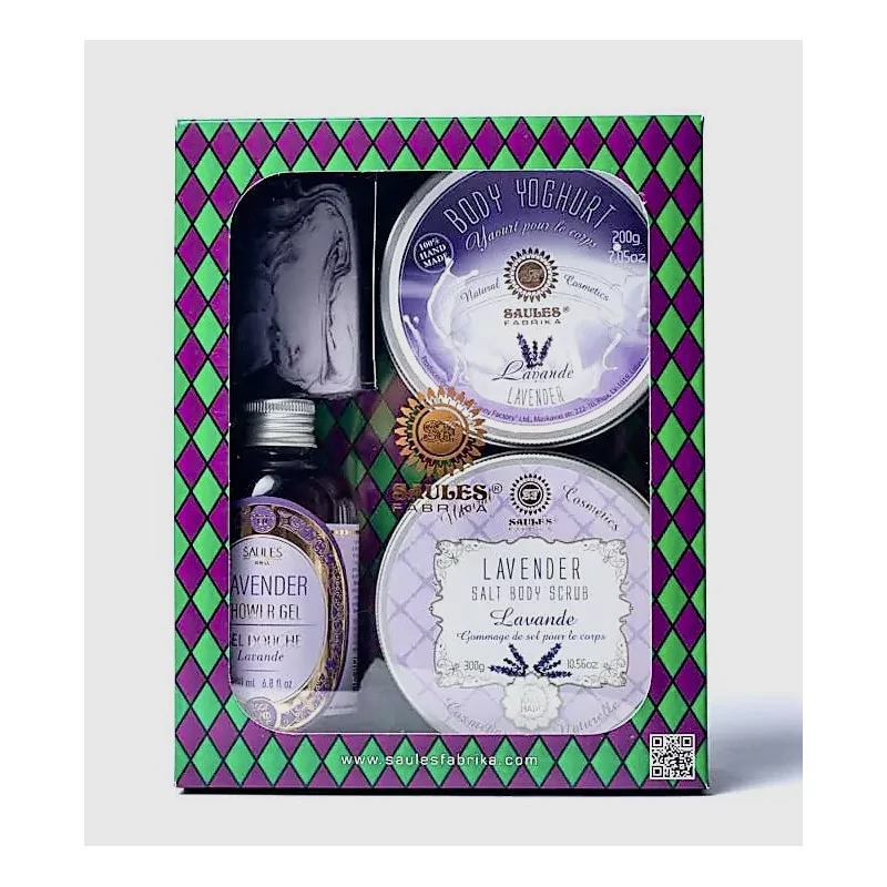 Coffret cadeau de luxe lavande