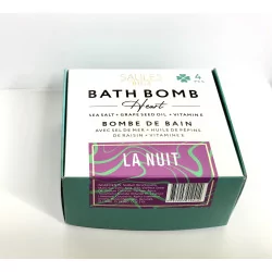 Coffret de 4 Bombes de bain cœurs La nuit.