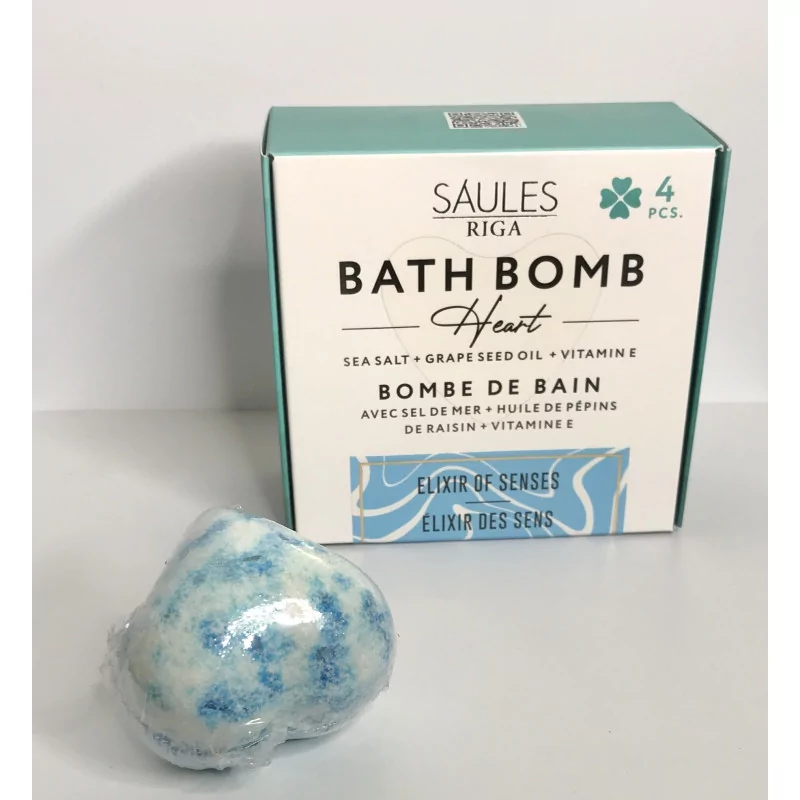 4 Bombes de bain cœurs Elixir of senses