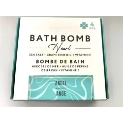 Coffret de 4 Bombes de bain cœurs Angel.