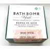 Coffret de 4 Bombes de bain cœurs Cristal Brillant.