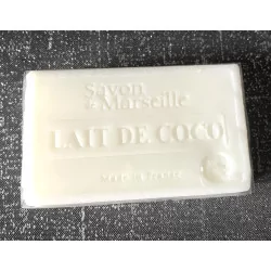 Savon de Marseille naturel Lait de Coco 100g.