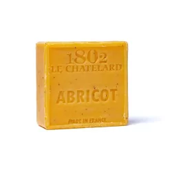 Savon naturel de Marseille exfoliant à l'Abricot 100g.