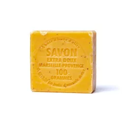 Savon naturel de Marseille exfoliant à l'Abricot 100g.