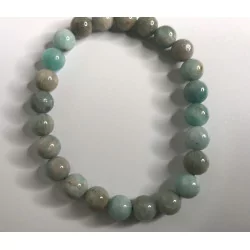 Bracelet Amazonite du Pérou. 8mm.