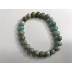 Bracelet Amazonite du Pérou. 8mm.