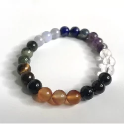 Bracelet 7 Chakras A 8 mm.