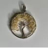 Pendentif Arbre de vie, Citrine chauffée A. Brésil.