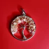 Pendentif Arbre de vie, Citrine chauffée A. Brésil.