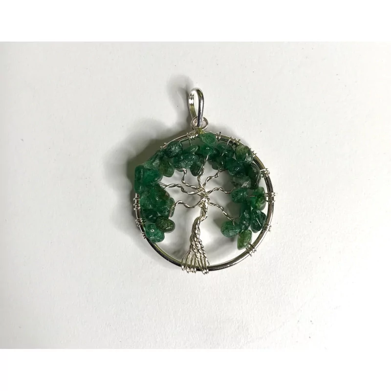 Pendentif Arbre de vie, Aventurine Verte A.