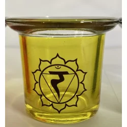 Structured Chakra candle holders.