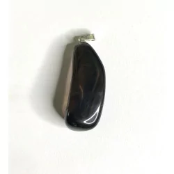 Pendentif Pierre roulée, Obsidienne Larme d’Apache,A.