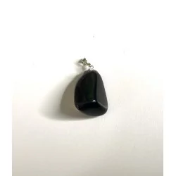 Pendentif Pierre roulée, Obsidienne Larme d’Apache,A.