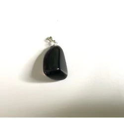 Pendentif Pierre roulée, Obsidienne Larme d’Apache,A.