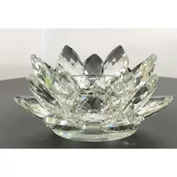 Lotus crystal candlestick