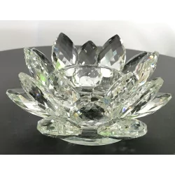 Lotus crystal candlestick