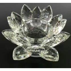 Lotus crystal candlestick