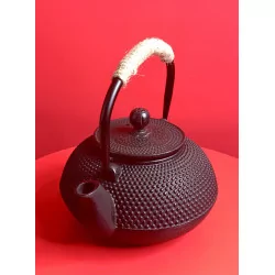 Théière Tetsukyusu émaillée 0,6 litre noire.