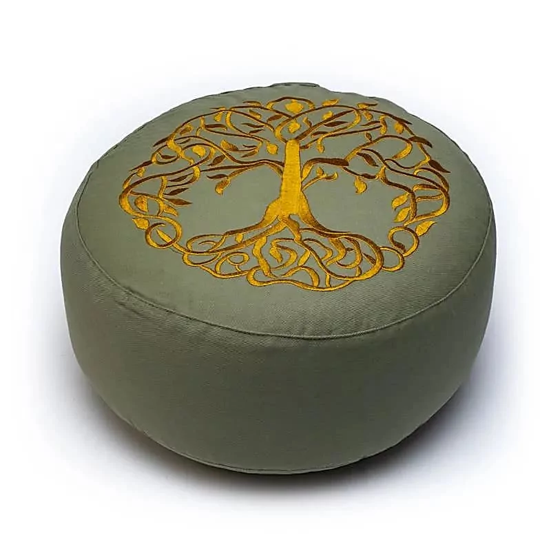 Coussin de Méditation, Arbre de Vie, coton BIO ( OCS)