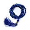 Mala Lapis lazuli AA 108 perles + sachet brocart