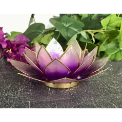 Purple & gold Lotus mood lighting.