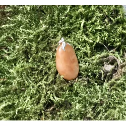 Pendentif Calcite orange.