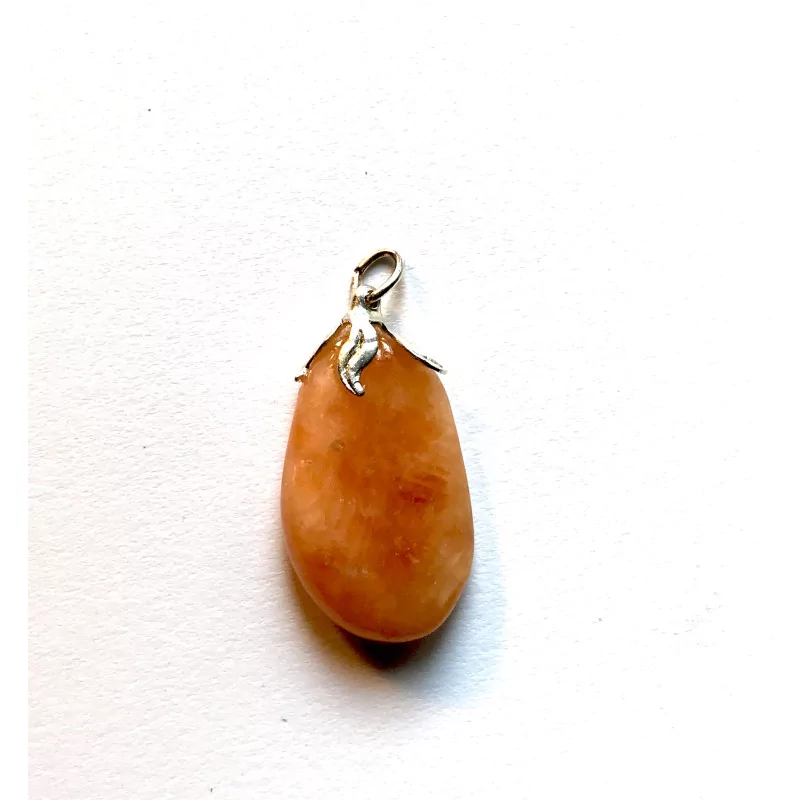 Pendentif Calcite orange.