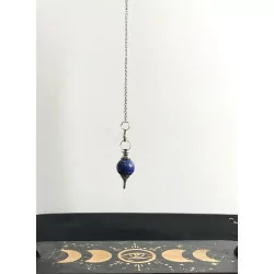 Pendule Lapis lazuli poli et métal