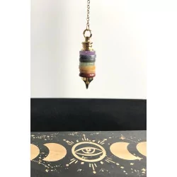 Pendule pierres dures 7 Chakra.