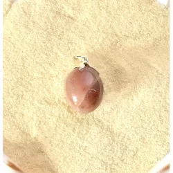 Pendentif pierre gemme Agate rouge