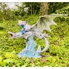 Dragonnienne et son Dragon Blanc ,40 cm