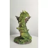 Dragonnienne et son Dragon vert. 18 cm