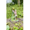 Dragonnienne et son Dragon vert. 18 cm