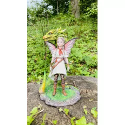 Dragonnienne et son Dragon vert. 18 cm