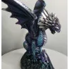 Dragon Violet avec son petit, 21,5cm