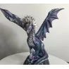 Dragon Violet avec son petit, 21,5cm