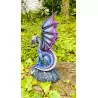 Dragon Violet avec son petit, 21,5cm