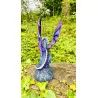 Dragon Violet avec son petit, 21,5cm